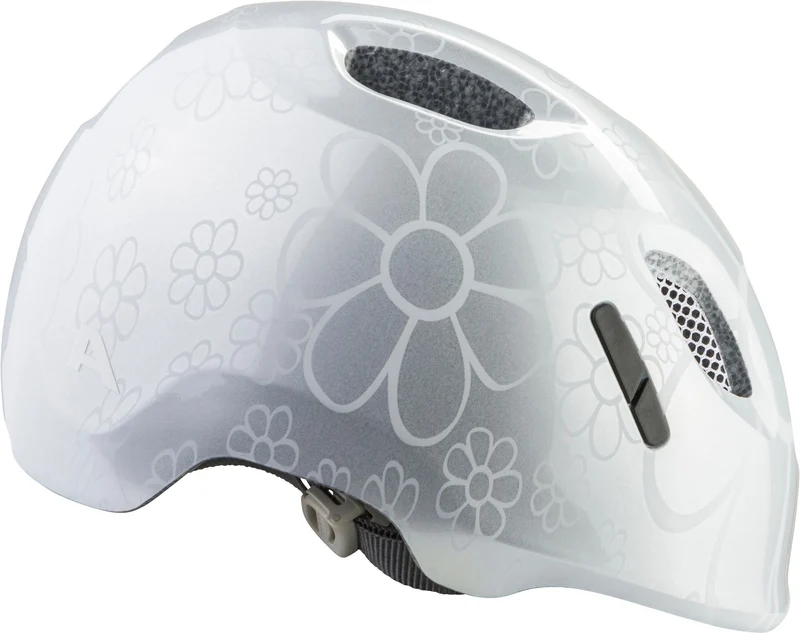Alpina Ximo 2 Kinder-Helm silver flower gloss