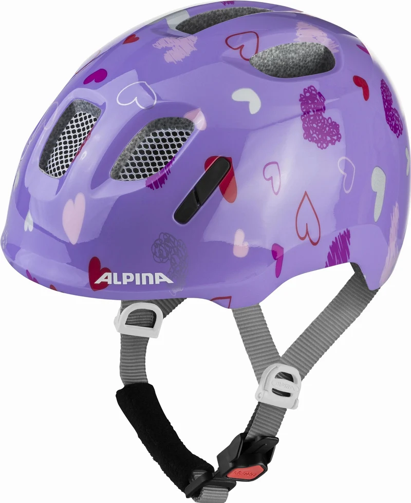 Alpina Ximo 2 Kinder-Helm purple hearts gloss