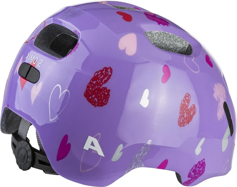 Alpina Ximo 2 Kinder-Helm purple hearts gloss
