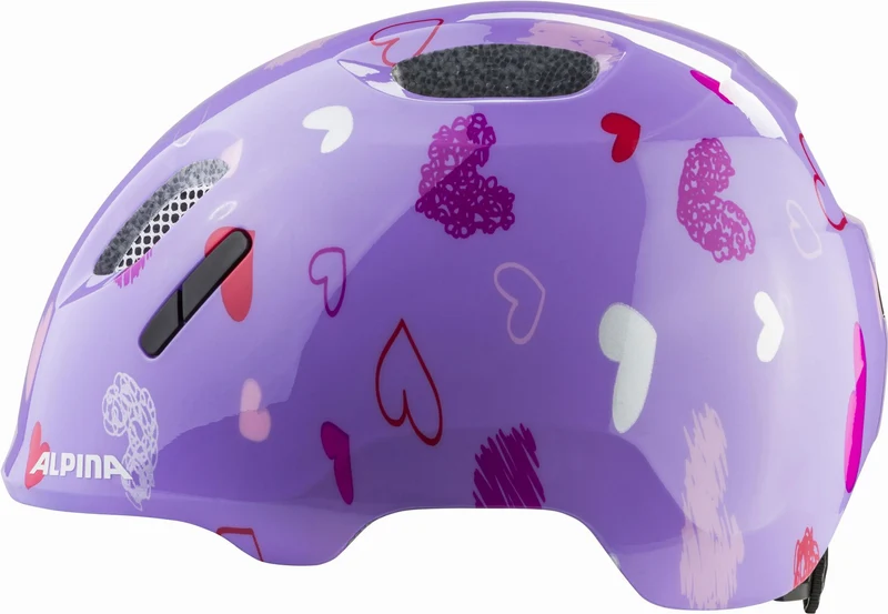 Alpina Ximo 2 Kinder-Helm purple hearts gloss