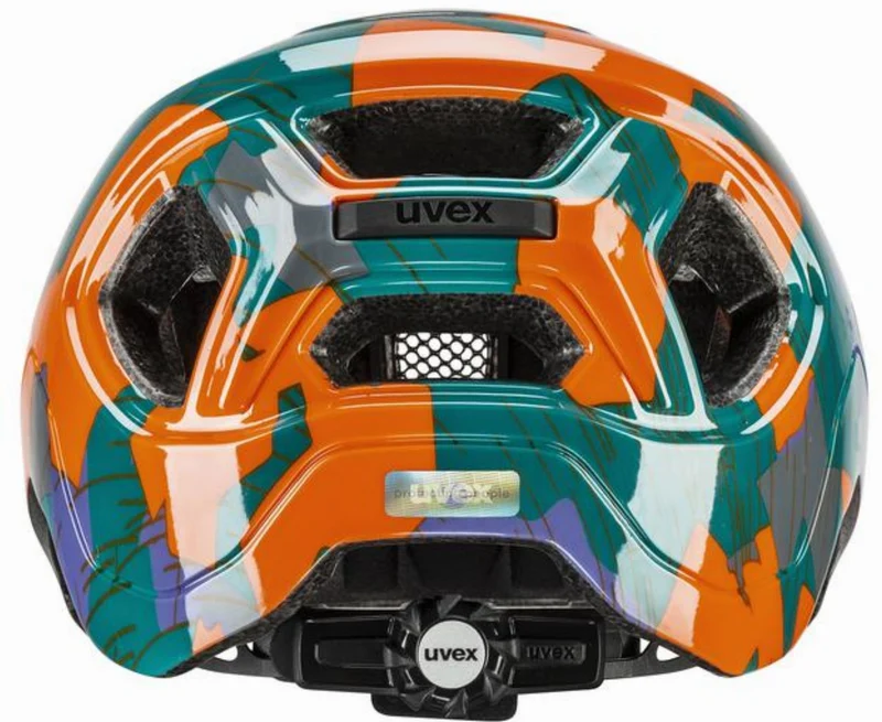 Uvex React Jr. Kinder-Helm papaya camo 52-56 cm