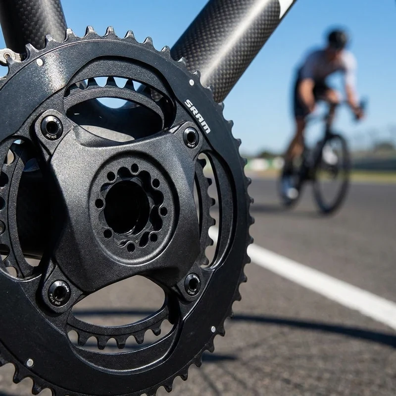 SRAM CRANK SPIDER RED/FORCE D1 107BCD - präziser Kurbelflachspider ohne Powermeter