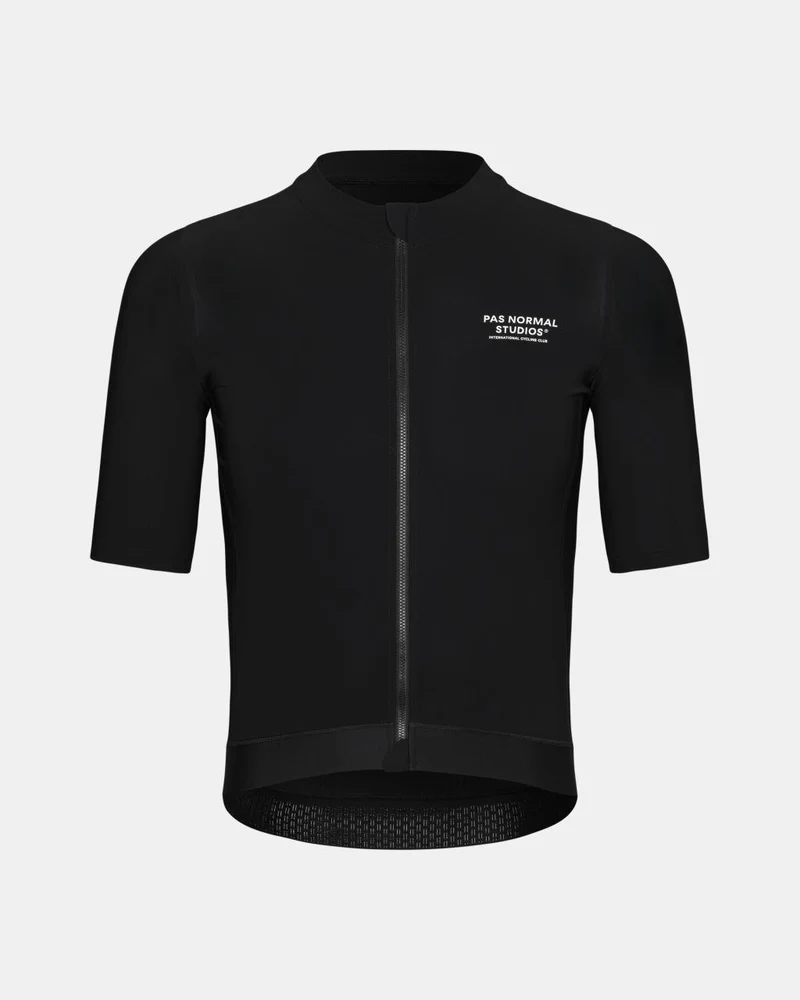 Pas Normal Studios Essential Kurzarm Trikot Herren Hell Schwarz