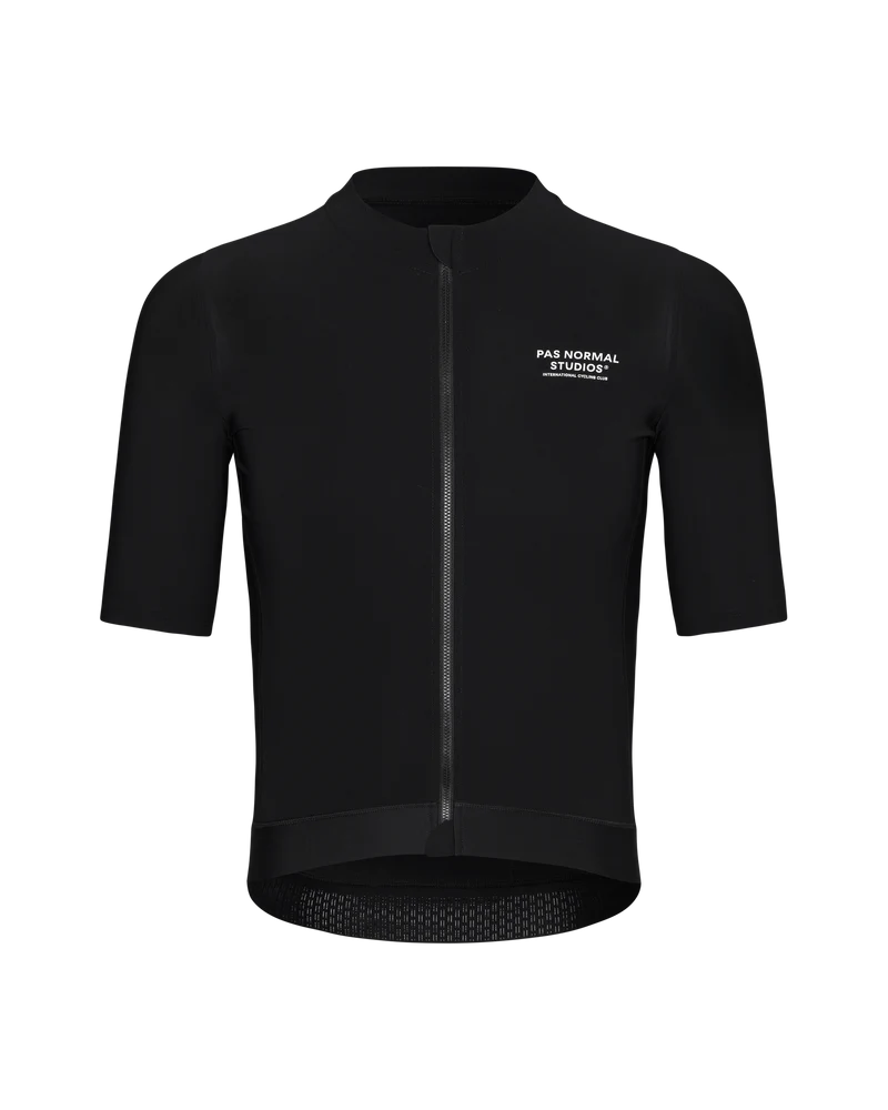Pas Normal Studios Essential Kurzarm Trikot Herren Hell Schwarz
