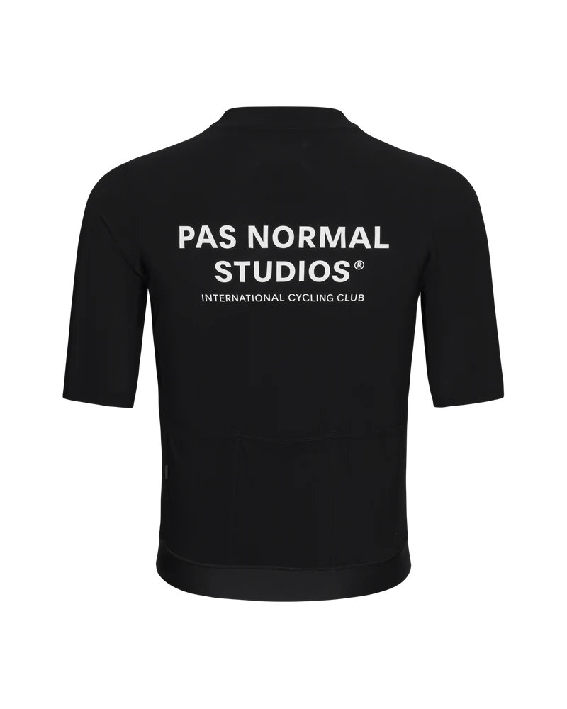 Pas Normal Studios Essential Kurzarm Trikot Herren Hell Schwarz
