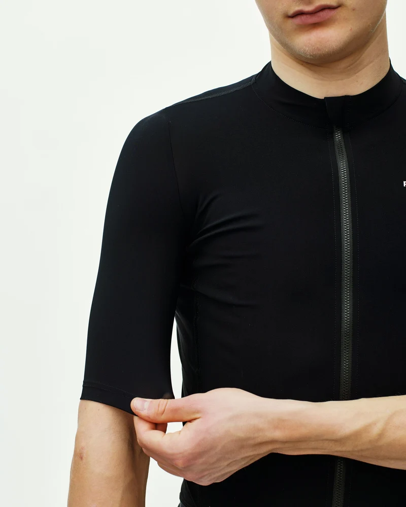 Pas Normal Studios Essential Kurzarm Trikot Herren Hell Schwarz