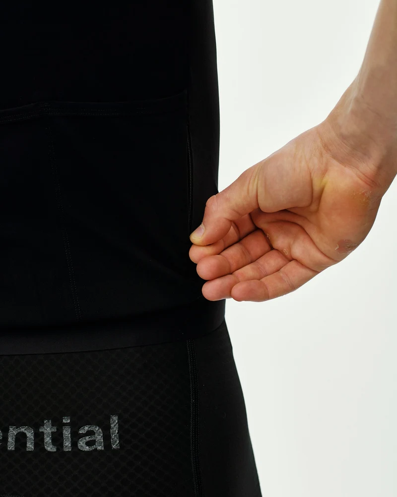 Pas Normal Studios Essential Kurzarm Trikot Herren Hell Schwarz