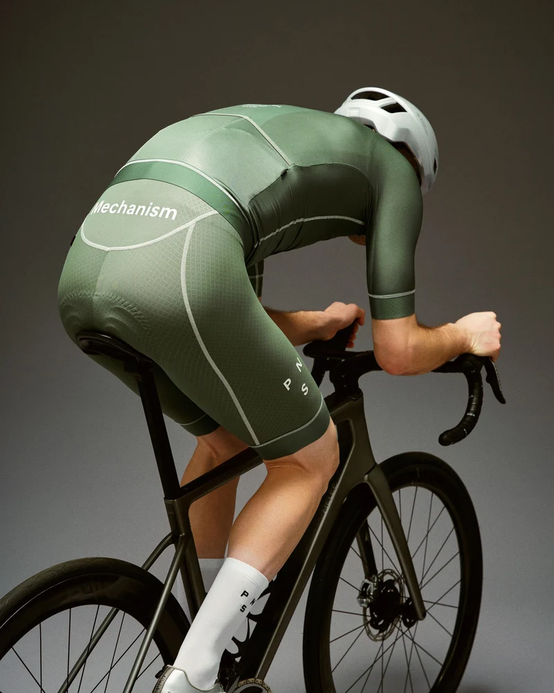 Pas Normal Studios Mechanism Herren Bib Shorts Khaki Green