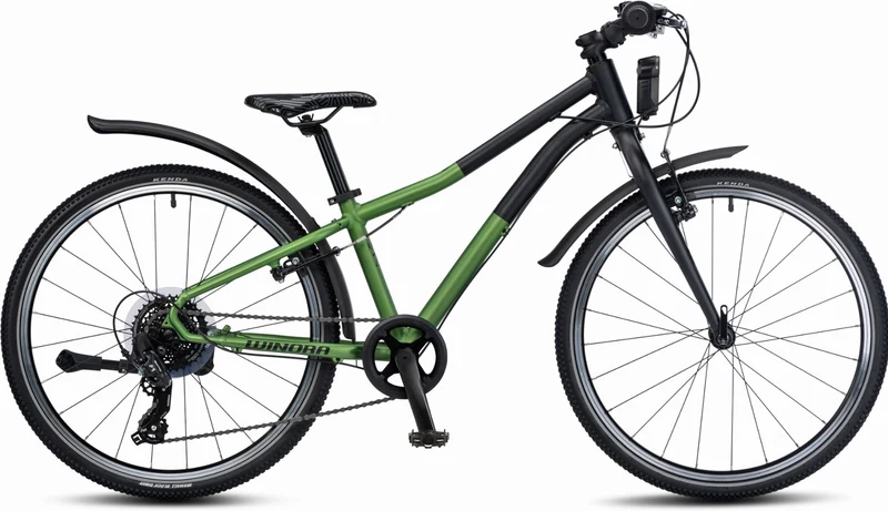 Winora Rage Kinderrad Diamant 24" crocodile green/black chalk 30