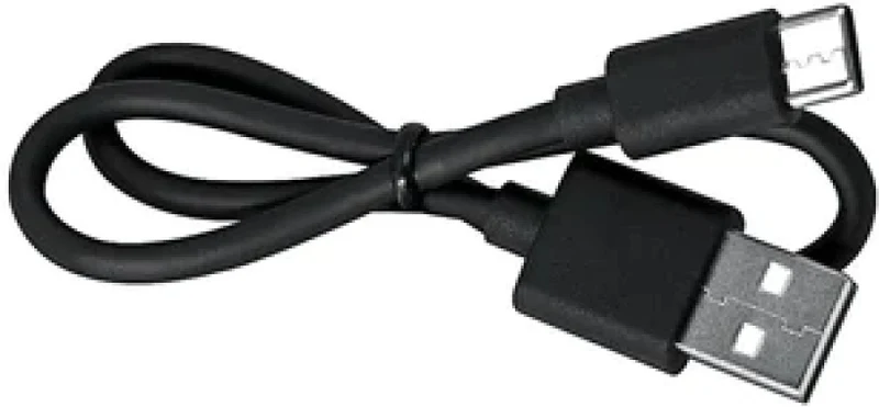 Lezyne Ersatz-Kabel USB-C zu USB-A 30 cm schwarz