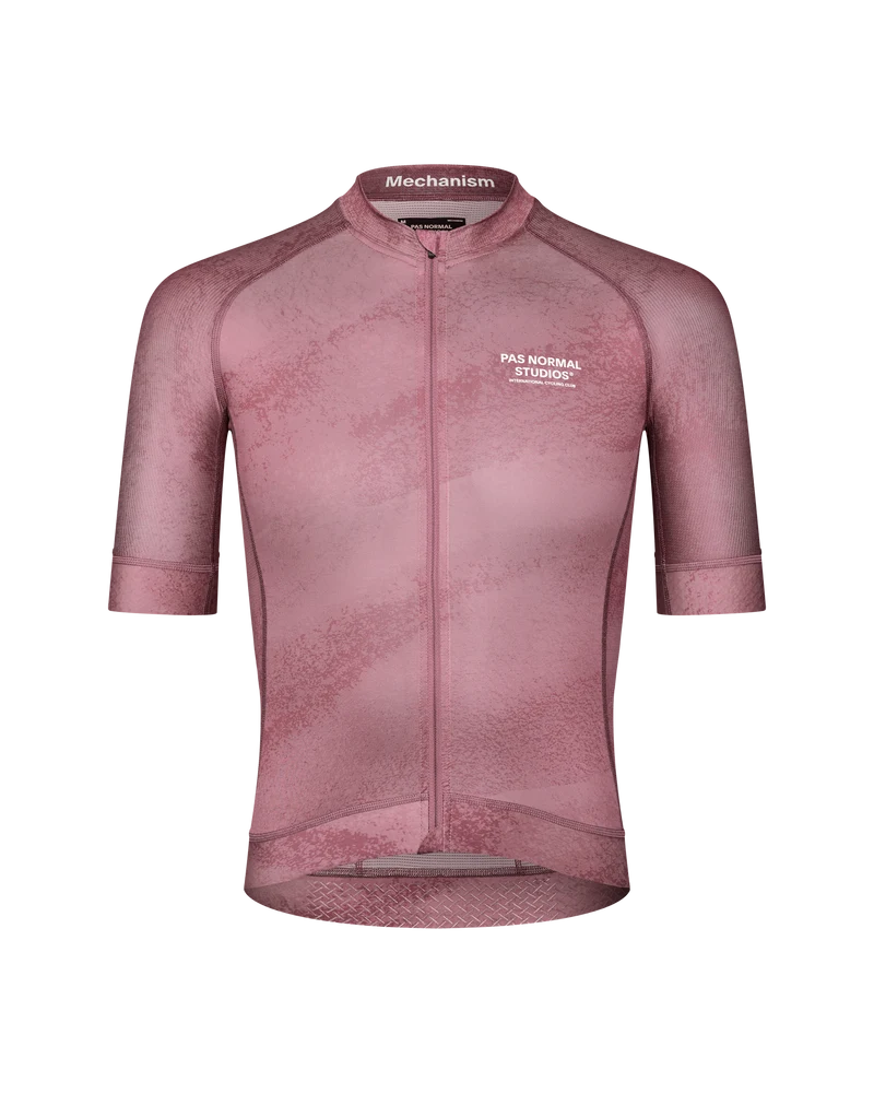 Pas Normal Studios Mechanism Kurzarm Trikot Herren AOP Dunkel Mauve