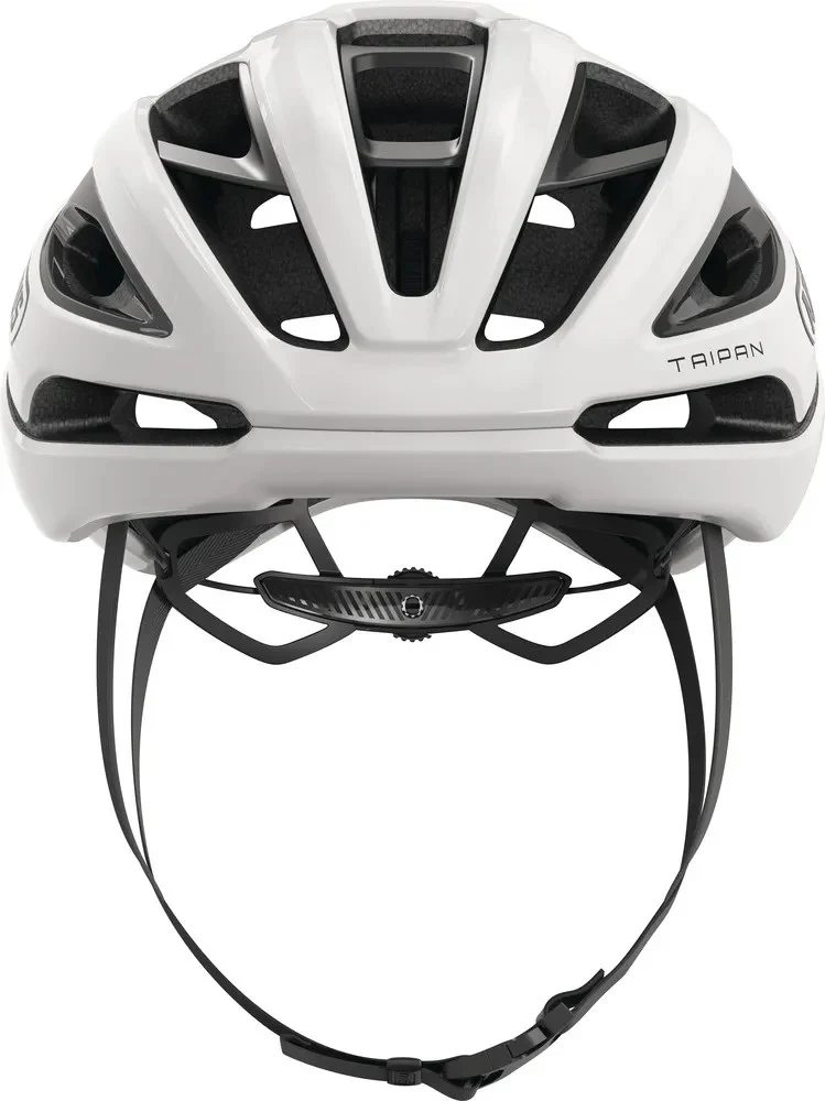 Abus Taipan LED Rennradhelm Shiny White