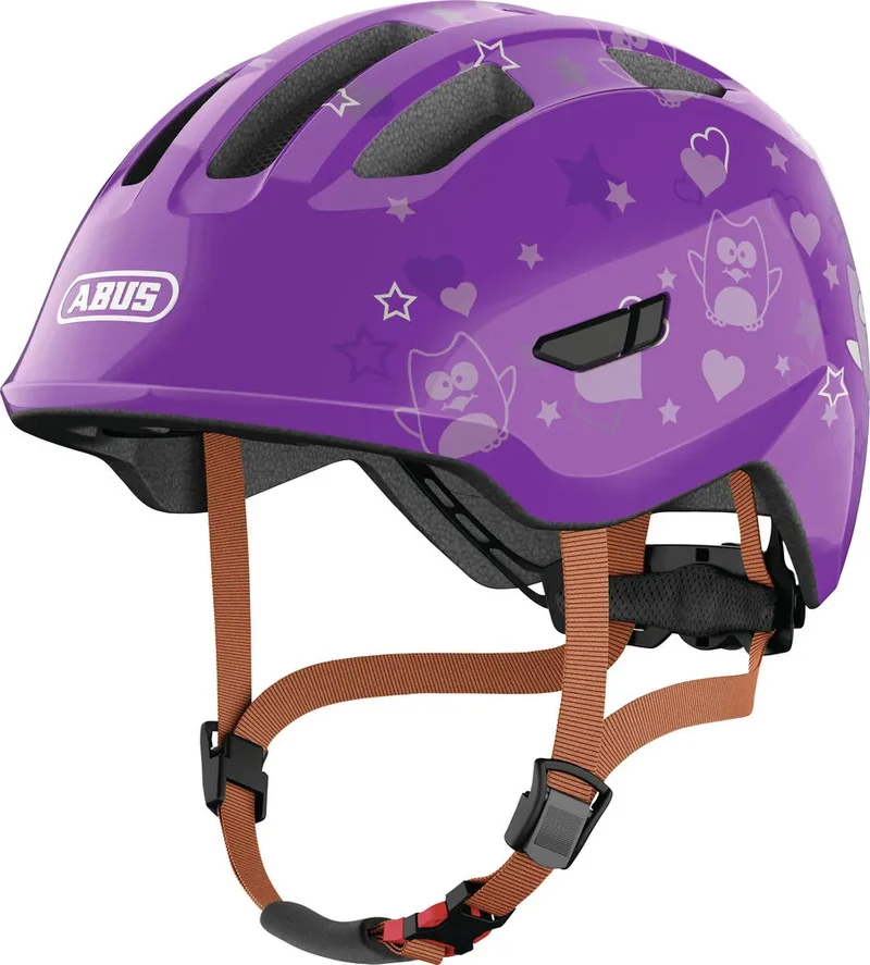 Abus Smiley 3.0 Kinderhelm Purple Star