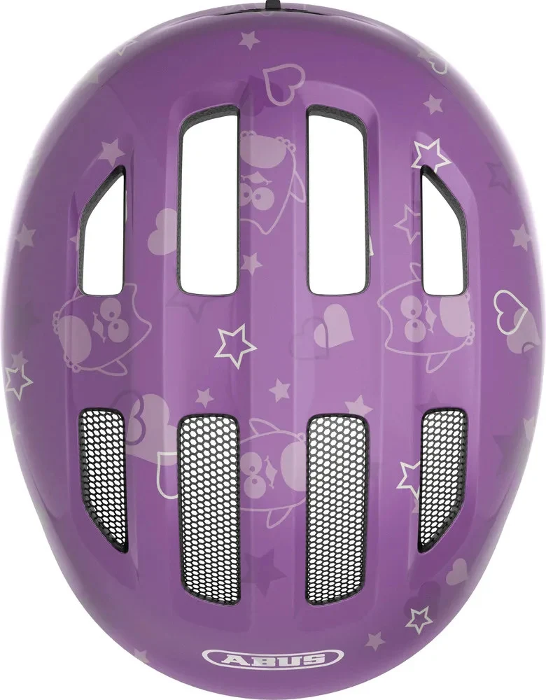 Abus Smiley 3.0 Kinderhelm Purple Star