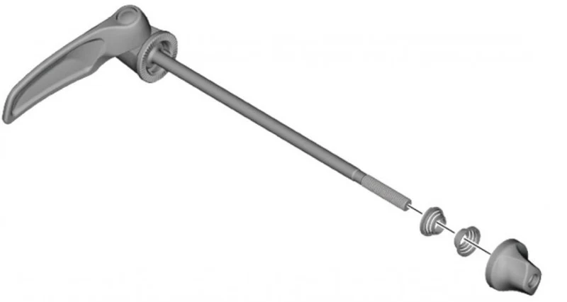 SHIMANO Schnellspanner 133 mm HB-7000 - 133 mm