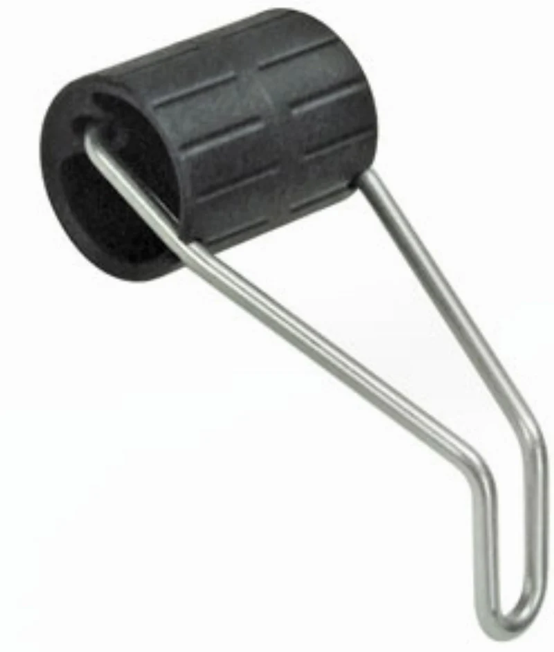 KLICKfix Lampenhalter passend für Gabeln und Gabelbrücken mit Durchgangsloch oder Gewindebohrung 26 mm Zylinder schwarz