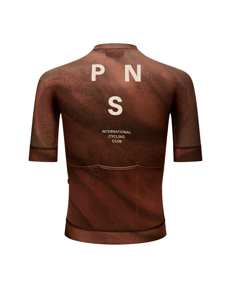 Pas Normal Studios Mechanism Kurzarm Trikot Herren AOP Hellbraun