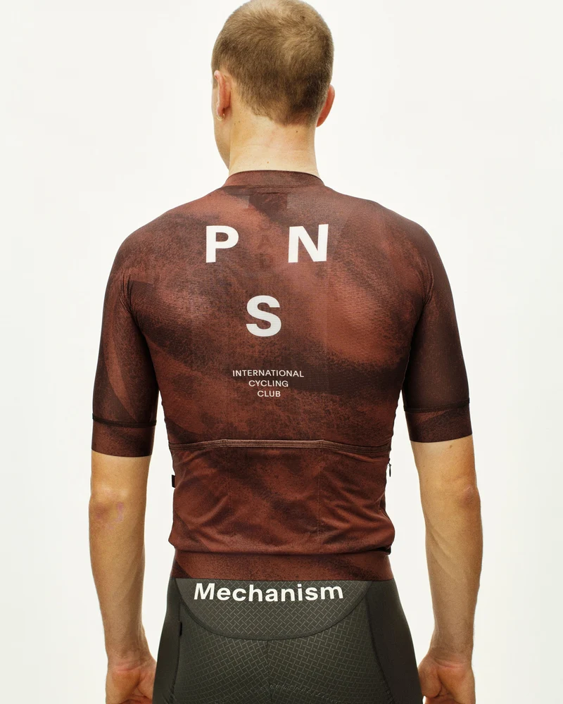 Pas Normal Studios Mechanism Kurzarm Trikot Herren AOP Hellbraun