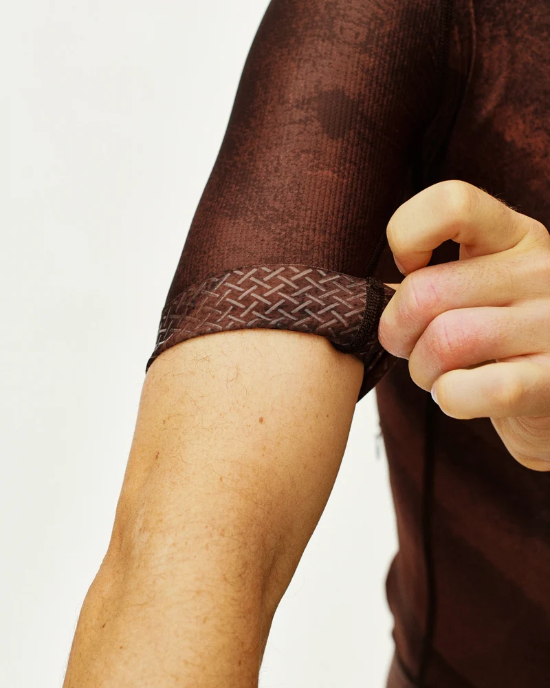 Pas Normal Studios Mechanism Kurzarm Trikot Herren AOP Hellbraun
