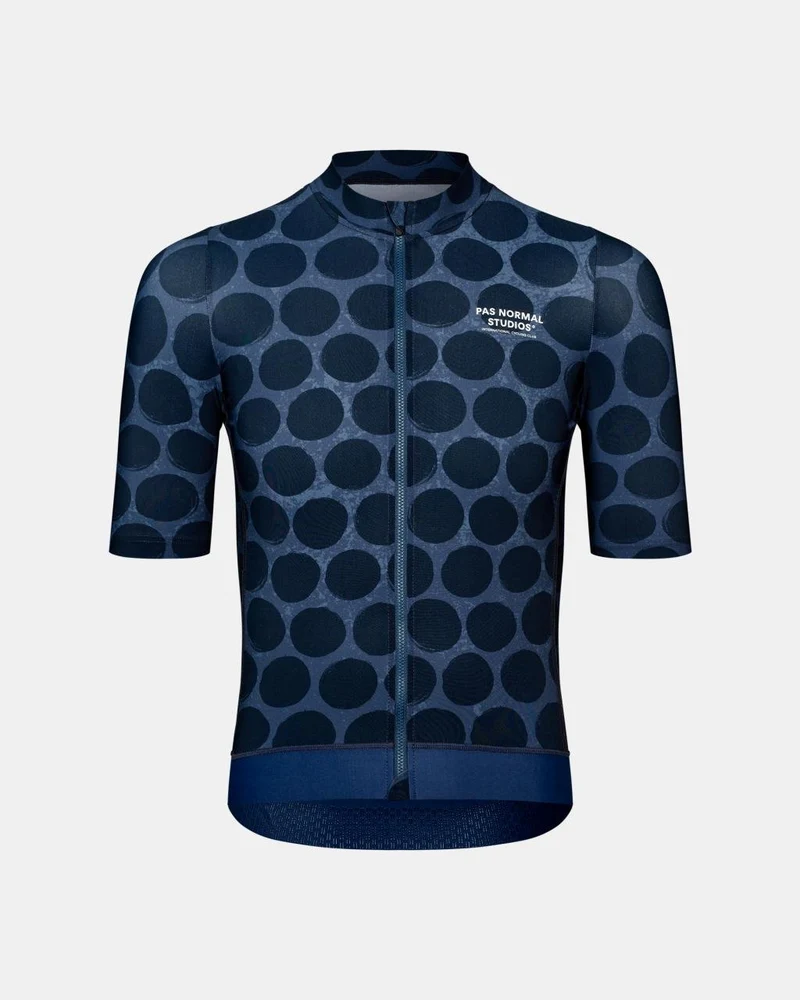 Pas Normal Studios Essential Kurzarm Trikot Herren Punkt Dunkel Navy