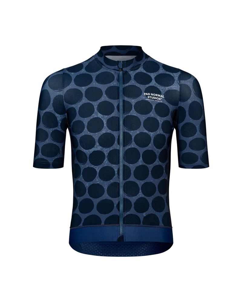 Pas Normal Studios Essential Kurzarm Trikot Herren Punkt Dunkel Navy