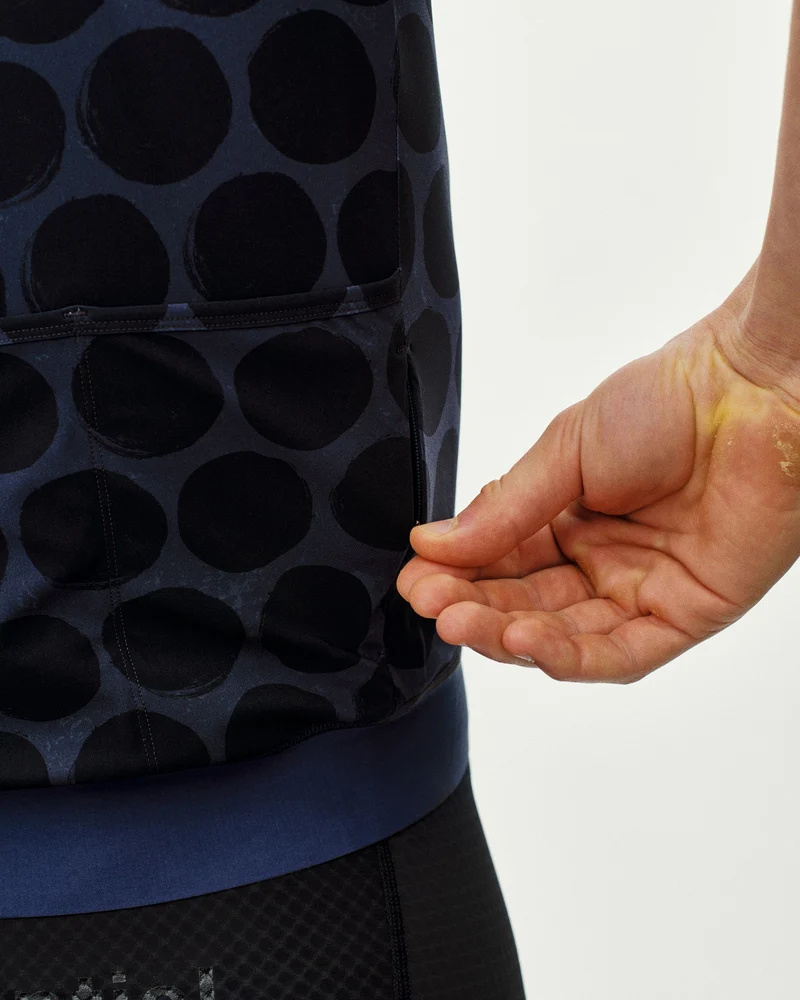 Pas Normal Studios Essential Kurzarm Trikot Herren Punkt Dunkel Navy