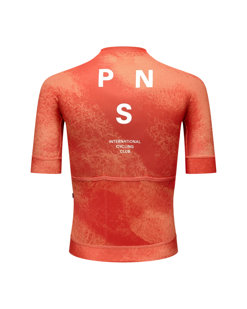 Pas Normal Studios Mechanism Kurzarm Trikot Herren AOP Hibiscus Orange