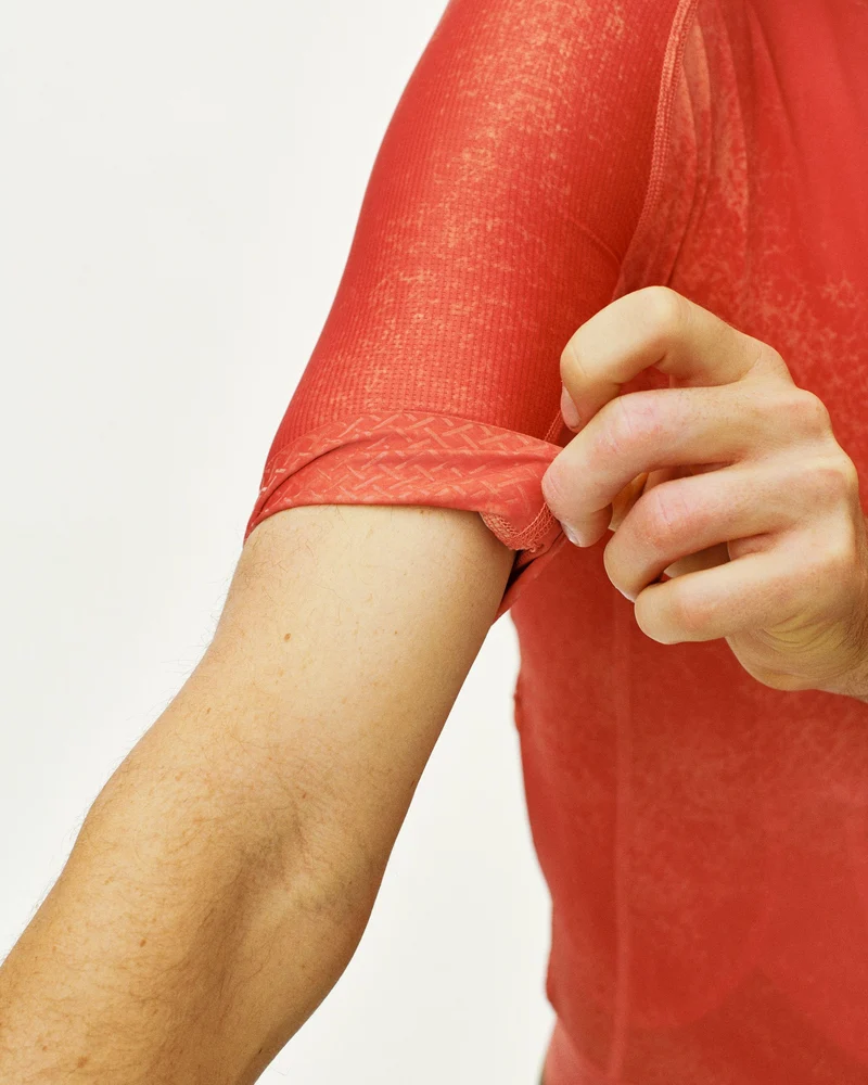 Pas Normal Studios Mechanism Kurzarm Trikot Herren AOP Hibiscus Orange