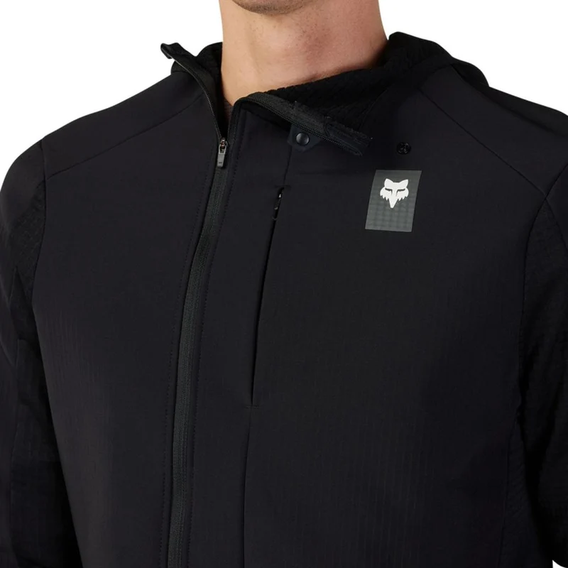 FOX Defend Thermal MTB-Hoodie Schwarz XL mit Polartec Power Grid