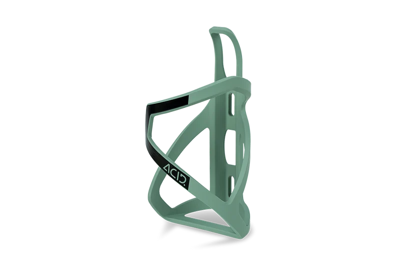 Acid HPP Left-Hand Sidecage Flaschenhalter matt green´n´glossy black