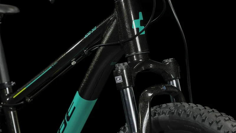 Cube Acid 240 Disc Kinderrad Diamant 24" black´n´green