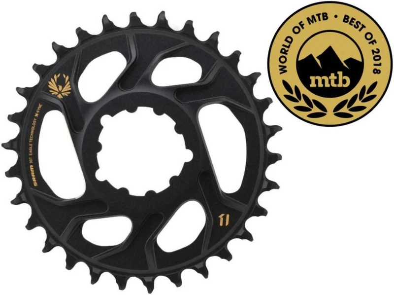 SRAM Kettenblatt X-Sync Eagle CF CF 32T, Direct Mount, kaltgeschm. Alu., schwarz, 12-fach, 3mm Offset