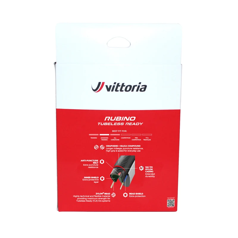 Pack 2 Vittoria Rubino V TP Reifen + Dichtmittel 80ml Schwarz
