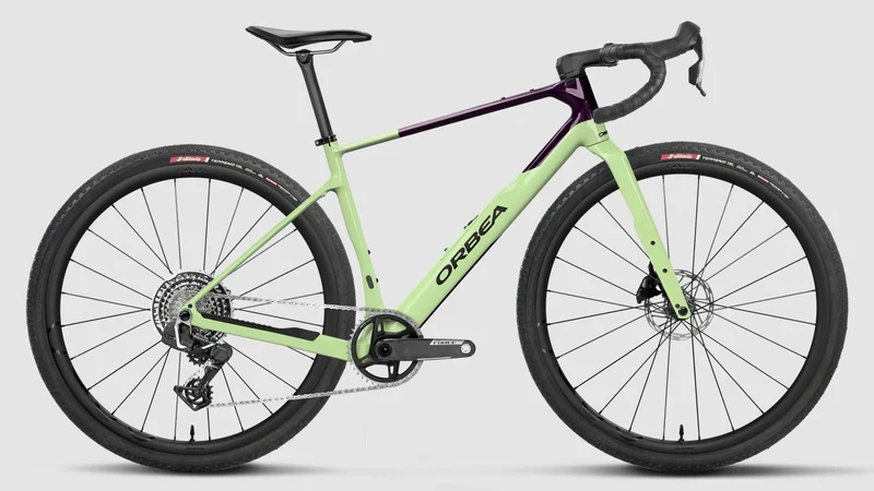 Orbea Terra M21eTEAM 1X 2027 Acid Gum/Fantasy Purple Carbon View Gloss