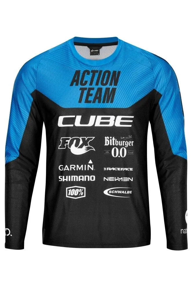 Cube EDGE Rundhalstrikot langarm