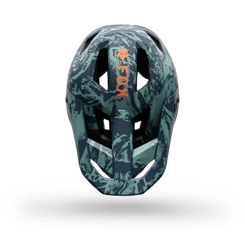FOX Rampage Image Print Fullface-MTB-Helm Arctic Blue M 57-58 cm