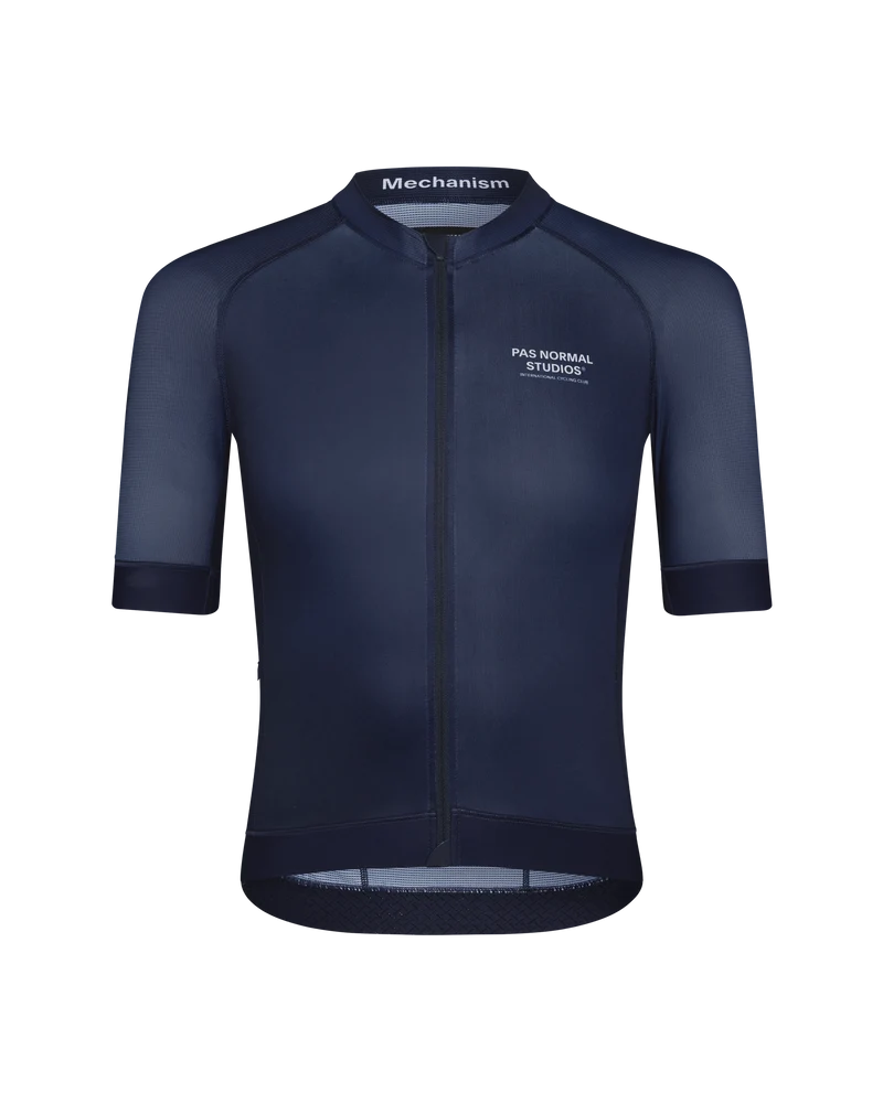 Pas Normal Studios Mechanism Kurzarm Trikot Herren Navy