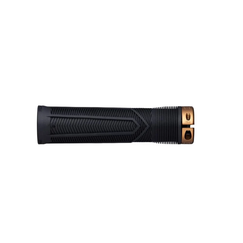 Race Face Chester Lock-On Griff 136/34mm black/kashmoney bronze, schwarz - sicherer Komfortgriff fürs MTB