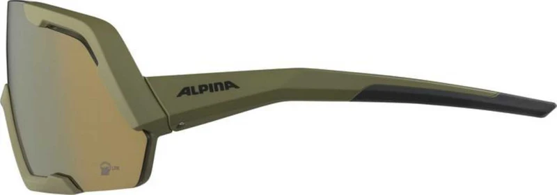 Alpina Rocket Q-Lite Sportbrille olive matt/mirror bronce