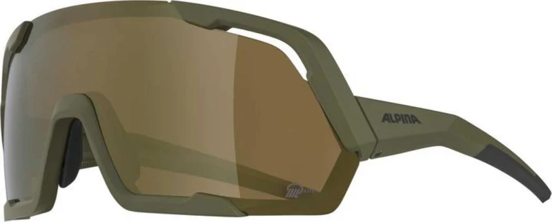 Alpina Rocket Q-Lite Sportbrille olive matt/mirror bronce