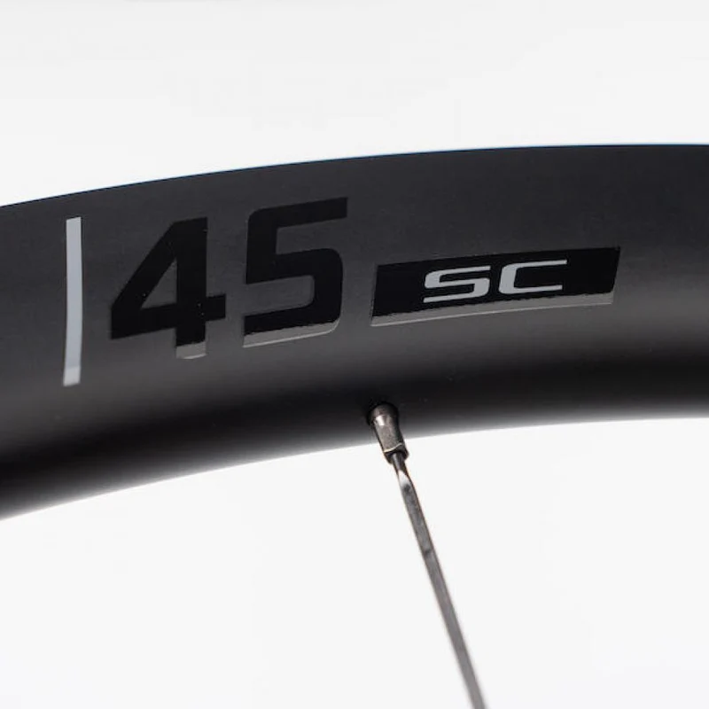 Vision Laufradsatz SC 45 Disc Clincher 622x19 mm Schwarz - aerodynamisches Carbon-Upgrade