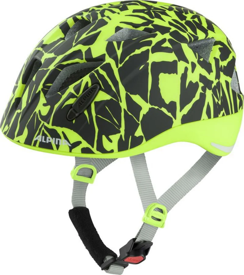 Alpina Ximo L.E. Kinder-Helm black-neon sparkle matt