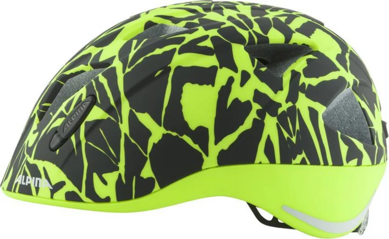 Alpina Ximo L.E. Kinder-Helm black-neon sparkle matt