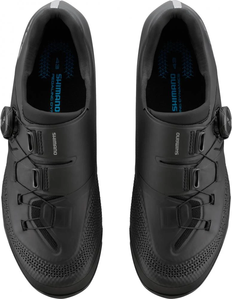 SHIMANO Fahrradschuhe XC503 Herren/Damen MTB SPD Fahrradschuhe Größe 48 breit, Schwarz