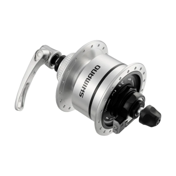 Dynamo-Nabe Shimano DH-3D72 6V/3W QR 100/36 Silber