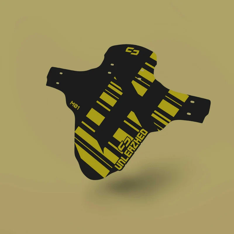 Unleazhed M01 Mudguard Logo Skin unsplash 1 pcs, 4 cable ties olive