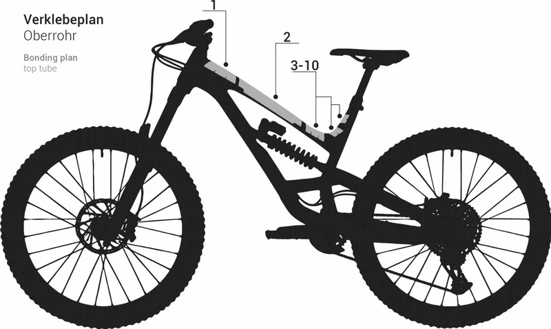 Unleazhed E-Bike Rahmenschutz 1 set clear glossy XXL