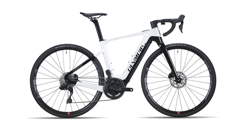 Olympia Superfast E-Bike EP3+GP 105 Weiß/Schwarz