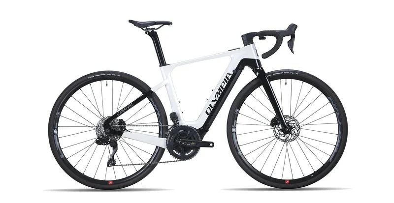 Olympia Superfast E-Bike EP3+GP 105 Weiß/Schwarz