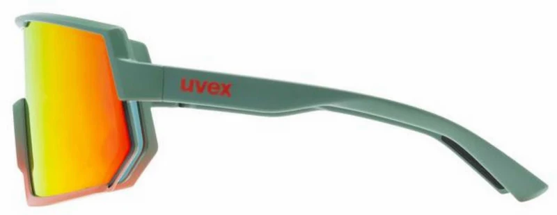 Uvex Sportstyle 235 Sportbrille moss grapefruit matt/mirror red
